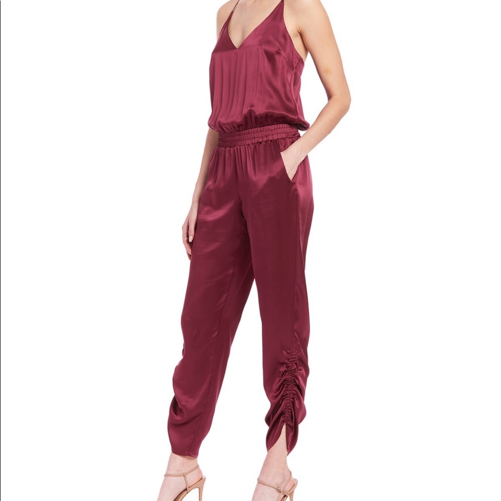 Amanda Uprichard Lowell Silk Jumpsuit Small